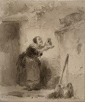 AA 011
          <br/>
          Oude vrouw die een kat lokt
          <br/>
          <em>Braekeleer, Ferdinand de (I) (1792-1883)</em>